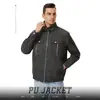 Jaqueta de Voo em Couro PU Estilo Americano para Outono, Jaqueta de Motociclista com Gola Alta Masculina para Primavera e Outono, Tendência 2999 Suprimento Transfronteiriço