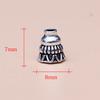 Accesorios de Joyería DIY Aleación Plata Xizang Relieve Mutante Seis Caracteres Pagoda Xizang de Tres Vías