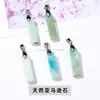 Colgante de ágata multicolor en forma de lágrima, colgante para horquilla de estilo antiguo, accesorios para joyería DIY, cuentas sueltas, accesorios transfronterizos al por mayor