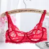 Roupa Íntima Feminina Popular Taobao Fina Respirável, Sutiã de Renda Completa, Sutiã Push-Up Ajustável Atacado Fabricante