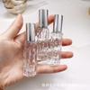 Atacado Frasco de Vidro com Rolha de Bambu 10ml Frasco Spray Amostra de Perfume Portátil Subfrasco Cosmético Frasco Vazio
