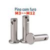 Pino de aço inoxidável/cabeça plana com pino de furo/parafuso/pino/pino cilíndrico