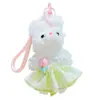 Llavero Colgante de Muñeca Conejito de Peluche con Palo Retorcido de Dibujos Animados Lindo Colgante para Llavero de Mochila Escolar de Pareja Regalo