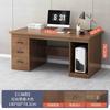 Escritorio de oficina, escritorio de computadora para el hogar, moderno y sencillo, con cajón, mesa y silla de oficina, escritorio combinado, mesa individual, banco de trabajo