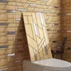 Panel de Plástico de Aluminio con Imitación de Madera en Mosaico Pegatina de Pared Autoadhesiva Fondo de Pared Impermeable y a Prueba de Humedad Pegatina Protectora de Azulejo Autoinstalable Venta al por Mayor