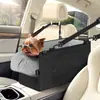 Bolsa de consola central para coche de mascotas directa de fábrica, cama para perro de coche de gran espacio, tela Oxford, resistente a la suciedad, cama de consola central de asiento de seguridad