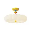 Lámpara de Techo Estilo Crema de Memphis para Habitación Infantil 2026 Nuevo Modelo Dopamina Espectro Completo Luz de Dormitorio de Gama Alta 412L