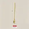 Colher de sorvete de aço inoxidável 304, colher de sobremesa, palito pequeno para temperos doméstico, colher para mexer leite e mel, transfronteiriço