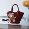 Moda Trendy Personalizado Bolso Casual de Hombro Cruzado para Mujer 2025 Verano Nuevo Estilo Estilo Extranjero Bolso Balde Simple