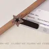 Pinza para el Cabello Flockada con Pedrería Estilo Chanel para Mujer, Pinza Retro Francesa para Flequillo Lateral, Pasador para la Parte Posterior de la Cabeza y la Frente Pinza Bb Accesorio para el Cabello