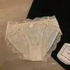 Calcinhas de Renda Puras e Sexy Femininas Cintura Média Laço Sexy Malha Respirável Macia Fina Calcinhas Femininas Levanta Bumbum
