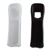 Funda de Silicona para Mango Recto de Wii con Acelerómetro Incorporado Mejora de Detección de Movimiento Funda Protectora Negra y Blanca