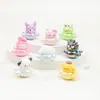Chapado Sanrio avión diy joyería resina accesorios bolsa ciega colgante llavero al por mayor caricatura tridimensional