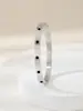 Kajia Moda Pareja Pulsera de Acero de Titanio de Diez Diamantes Que No Se Desvanece, Aliento de Bebé de Moda, Pulsera de Acero Inoxidable de Alta Gama para Niñas