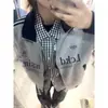 Sudadera de Cardigan con Cremallera y Tres Rayas, Estilo Coreano Perezoso Casual de Marca de Moda, Gruesa con Forro Polar, Holgada y Versátil, para Otoño e Invierno