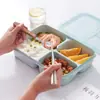 Caixa de almoço estudantil de grande capacidade em estoque, lancheira selada, caixa bento, recipiente de plástico para micro-ondas com tampa, caixa de armazenamento de alimentos