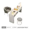 Conjunto Multifuncional de Mesa e Cadeira para Manicure, Oferta Especial, Estilo Econômico, Para Uma/Duas Pessoas, Luxo Leve, Estação de Manicure Tendência Estilo Ins, Estilo Creme