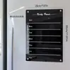 Pizarra Magnética Acrílica Transparente 3D para Notas de Refrigerador para Mensajes Manuscritos y Planificación Mensual/Semanal, Borrable
