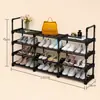 Este zapatero desmontable de varios niveles es perfecto para habitaciones de estudiantes y hogares.. Ofrece almacenamiento flexible para zapatos y botas, es fácil de montar, resistente, duradero y ahorra espacio.