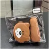 Adorable Oso de Plástico Lonchera Infantil con Set de Botella de Agua Lonchera Estudiantil Taza de Agua Apto para Microondas Bolsa Tote con Portátil
