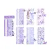 Flores de Papel Material Momo Serie Danza de Mariposas Ins Mariposa Diario Base Decorativa DIY Pegatinas 30 Hojas en 6 Diseños