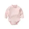 Veludo Alemão Bebê manga longa wrap roupinha de cós baixo roupa íntima básica para bebê outono e inverno espessada quente triângulo macacão de bebê