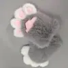 Luvas de Pelúcia Super Fofas, Exposição de Anime Bidimensional Fantasia de Animal Adereços de Cosplay, Luvas Sem Dedos Simuladas de Garra de Animal, Luvas Coloridas