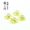 Un lote de vidrio/vidrio con certificación de protección ambiental 14 mm Estrella de cinco puntas de cristal amarillo púrpura accesorios de joyería DIY