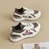 Zapatos Deportivos Transpirables Nuevos para Mujer Primavera 2026, Estilo Coreano Versátiles de Suela Gruesa para Aumentar Estatura Casual para Correr Tipo Papá para Mujer Tendencia
