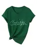 Camper Feliz Amazon Ebay Sitio Independiente Camiseta Casual Versátil Elegante de Mujer Cuello en V Manga Corta Camiseta Base