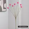 Flores artificiales, crisantemo de bola dorada, flores falsas de fruta dorada, frescas simuladas estilo coreano para decoración del hogar, adornos decorativos simples al por mayor