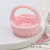 Accesorios de Resina DIY de Dibujos Animados, Cesta de Flores de Encaje Grande, Pasador de Pegamento Crema, Adornos en Miniatura, Hebilla de Zapato, Llavero