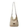 Bolso Tejido Calado Versátil para el Viaje Diario de Mujeres Estilo Nuevo 2026 Bolso de Hombro Cruzado Casual para la Playa y Vacaciones para Mujeres