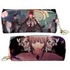 Estuche con Cremallera de Anime Estuche para Lápices Wen Hao Perro Salvaje Hermosa Chica Guerrero Dragon Ball Hombre Motosierra JOJO Qi