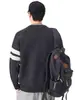 Ropa de Hombre Fengshe / Nueva Sudadera de Punto con Cuello Redondo de Bloques de Color Otoño e Invierno Chaqueta de Punto Holgada Retro Japonesa Tendencia