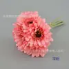 Ramo artificial de crisantemo africano atado a mano flor de seda de crisantemo fulang arreglo floral decoración floral para el hogar Flor de mano para novia