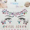 Pegatinas de Diamantes, Pegatinas Decorativas para Cara, Maquillaje de Escenario para Niña con Diamantes, Pegatinas de Cristal, Pegatinas de Maquillaje, Pegatinas para Cejas, Pegatinas de Tatuajes Transfronterizas
