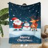 Manta de Franela Exclusiva Transfronteriza Manta Impresa Digitalmente en 3D Manta para Sofá Manta Cuadrada de Navidad Se Puede Personalizar con Fotos y Se Puede Iniciar con un Clic