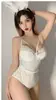 Lingerie Sexy Sexy Renda Coelho Uniforme Seios Tentação Paixão Roupa Botão Oculto Abertura na Virilha Coelho Unido