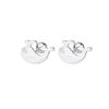 S999 Lindos Pendientes de Ballena con Spray de Agua Pendientes de Plata Esterlina Temperamento Personalidad Pendientes de Plata Uñas para Hueso de la Oreja Femenina