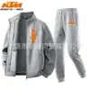 Conjunto Casual de Dos Piezas para Pareja de Invierno: Sudadera Cardigan de Algodón y Pantalones Deportivos, Sudadera Deportiva con Cuello Alto y Forro Polar de Nuevo Estilo para Hombre
