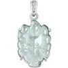 Pendente Feminino de Prata S925 com Raposa de Nove Caudas Azul Água de Jade A Gelo Jade Pingente de Jade
