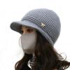 Sombrero para personas de mediana edad y ancianos para mujer, sombrero de lana grueso de invierno para madre, abuela, anciana, para andar en bicicleta en otoño e invierno para mantener el calor