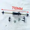 Carro de Playa Kart de Cuatro Ruedas Pequeño Toro Accesorios Eje Trasero Grueso Ensamblaje Eje Trasero con Brida y Disco de Freno