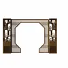 Biombo Puerta Agujero de Luna Entrada Sala de Estar Pantalla 2025 Nuevo Estilo Madera Maciza Estilo Chino Feng Shui Puerta Agujero de Luna
