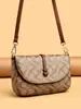 Bolso de mujer de alta gama transfronterizo 2026 nuevo bolso de moda para mamá estampado retro bolso cuadrado pequeño versátil bolso de hombro cruzado