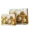 Saco de Presente de Natal Transfronteiriço Shiyi, Estampado a Ouro, Design de Trenó Esculpido Vintage, Saco Espessado para Embalagem de Presente de Natal
