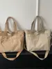 Bolso de Lona Ligero, Sencillo y de Gran Capacidad para Viajes Diarios de Mujeres, Nuevo Moda Primavera 2026 Bolso de Hombro Tipo Tote para Estudiantes de Clase