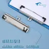 Pasta Prancheta Plástica Transparente A4 Bloco de Notas Prancheta para Conferência Escritório Porta-Clipes para Provas de Aluno Materiais de Armazenamento