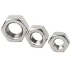 Porca Hexagonal de Aço Inoxidável 304 Parafuso Porca Porca Parafuso Cabeça Hexagonal Externa Tampa de Parafuso M4M5M6M8M10-M18